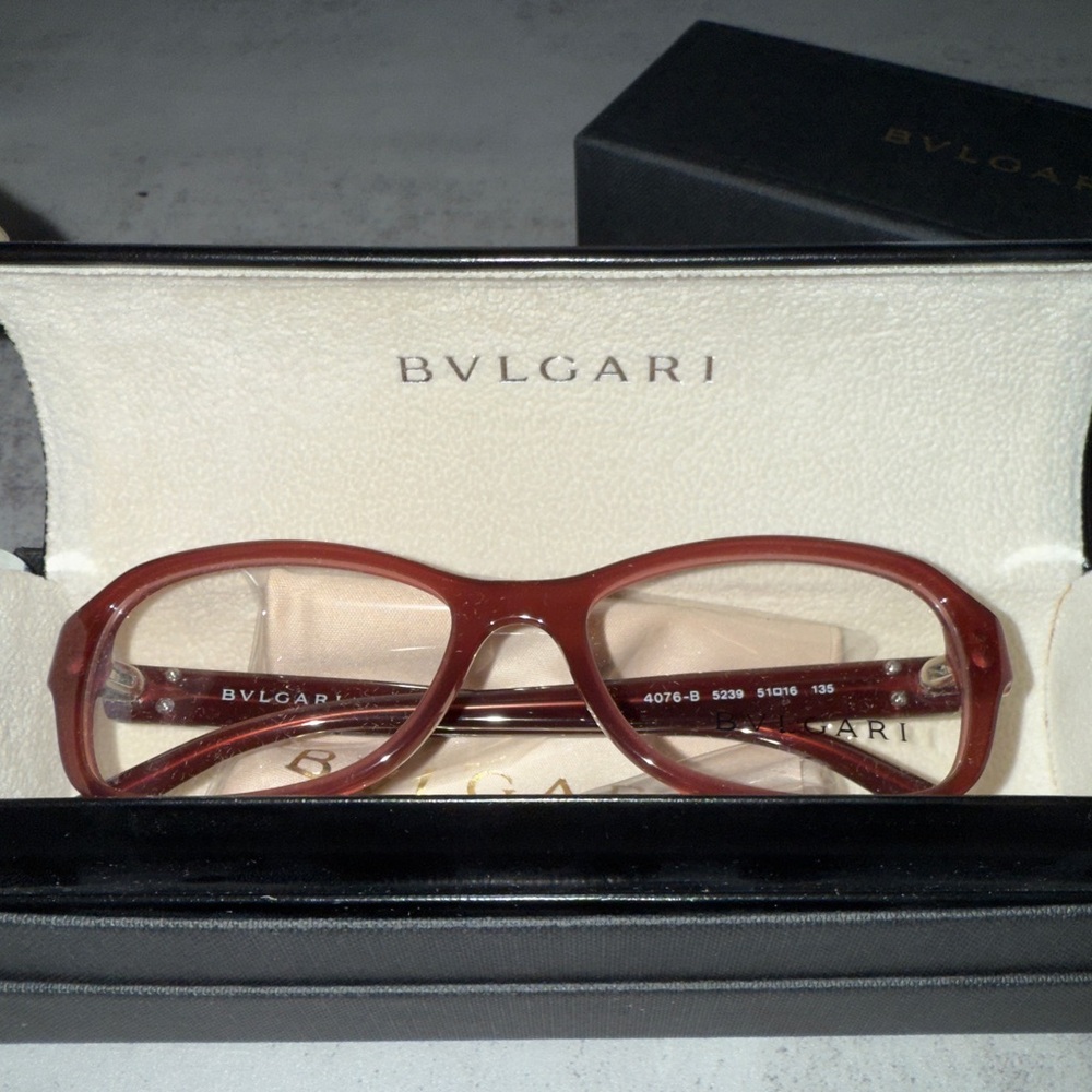 Bvlgari Violet/Purple Frame Eyeglasses, 53mm w/Clear Demo Lens - BV4076B - 5239